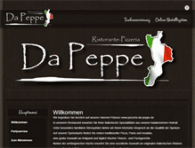 Tablet Screenshot of pizzeria-da-peppe.de